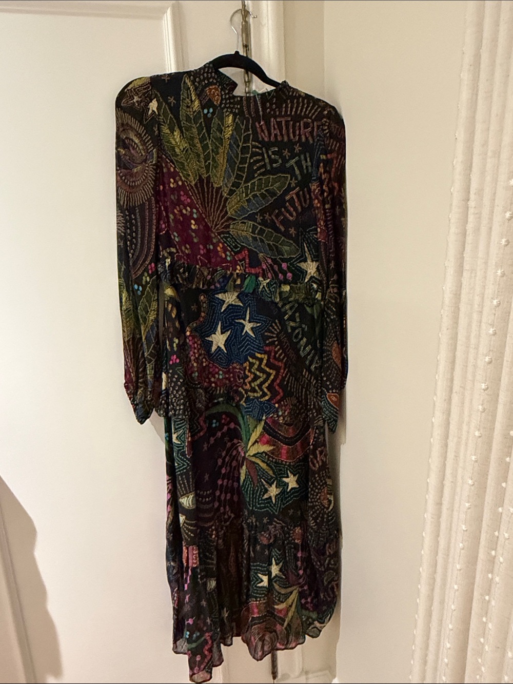 FARM Rio Multicolor Long Sleeve Printed Maxi Dress - Picture 2 of 2